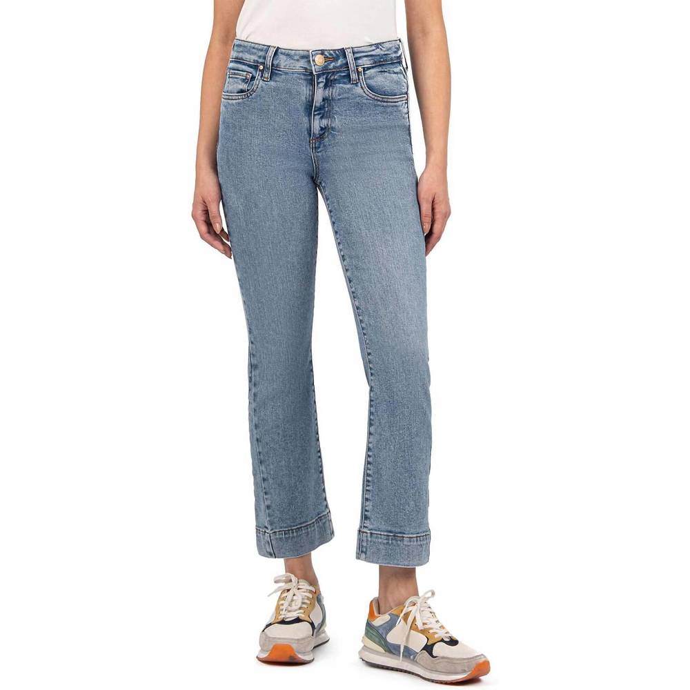 KUT FROM THE KLOTH kelsey high rise wide hem jeans in defend